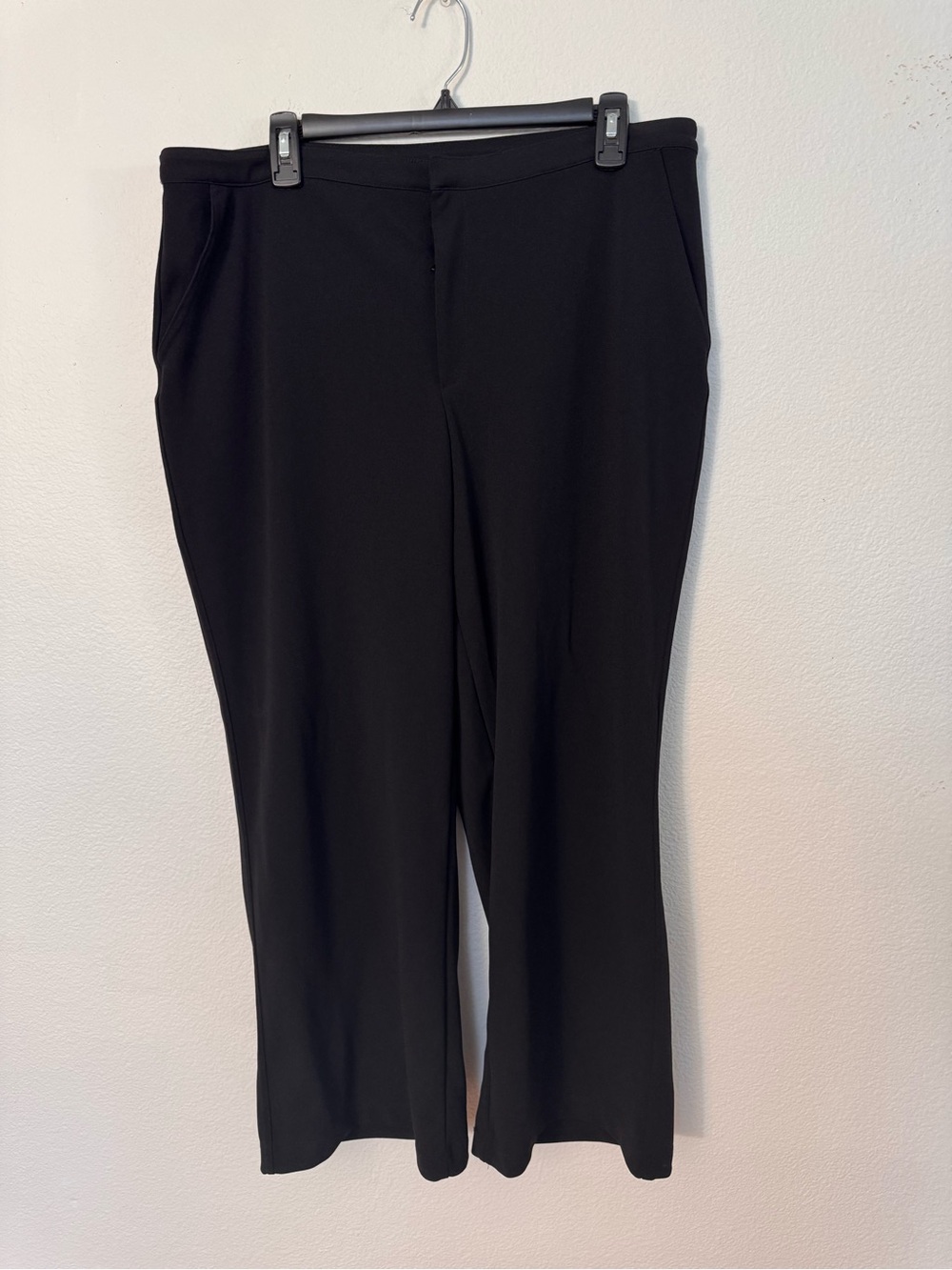 H&M Black Women's Pants - Tailored Straight Fit